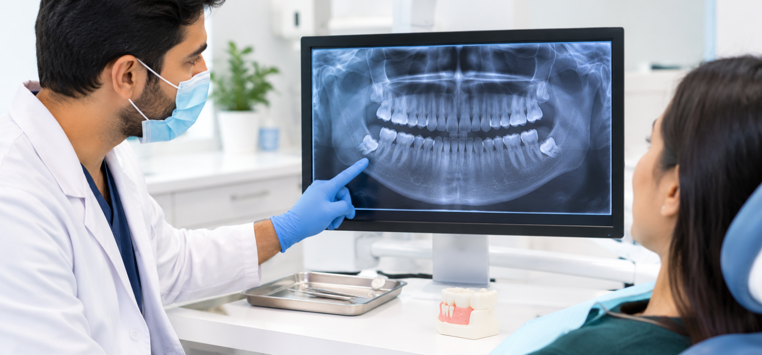 Dentist Explaining Panoramic X-Ray
